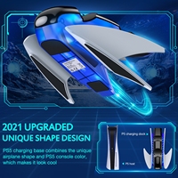 Podwójna szybka ładowarka do kontrolera PS5 5V/3A podstawka ładująca typu C do konsoli Playstation 5 ładowarka do pada Gamepad 6